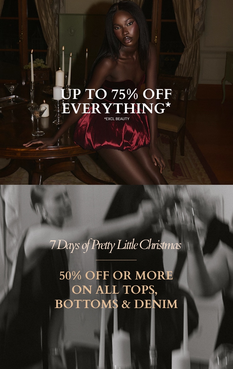 50% OFF & MORE ON ALL TOPS, BOTTOMS & DENIM