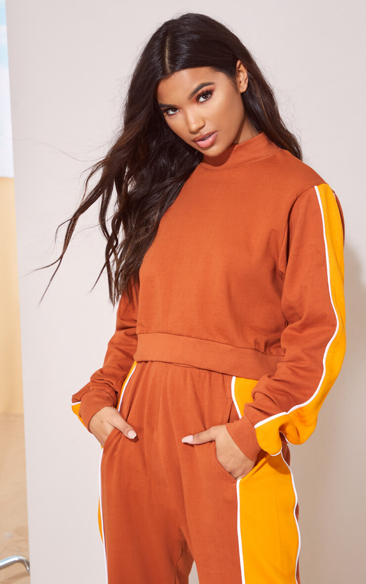 TOFFEE CROP JUMPER