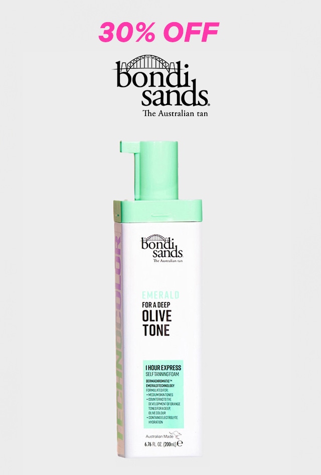 Bondi Sands logo with Bondi Sands product underneath