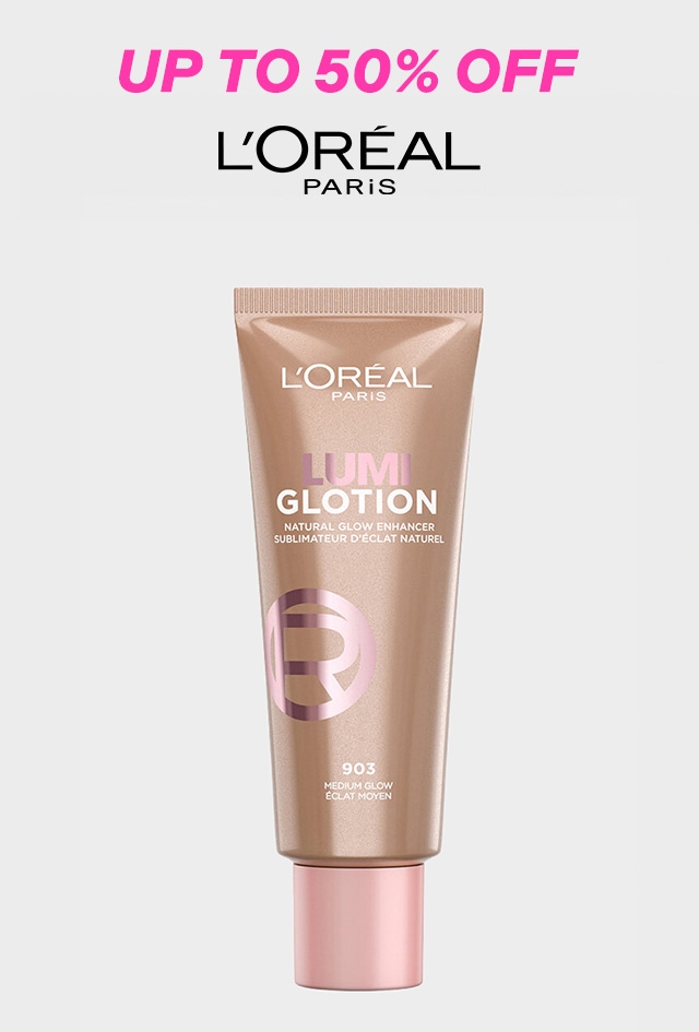 Loreal logo with Loreal Product underneath