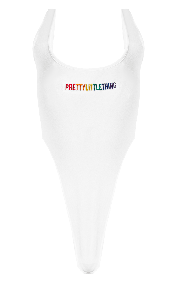 PRETTYLITTLETHING White Pride Bodysuit