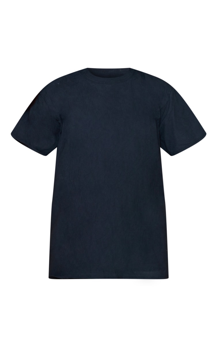 PLT Renew - T-shirt unisexe noir uni oversize