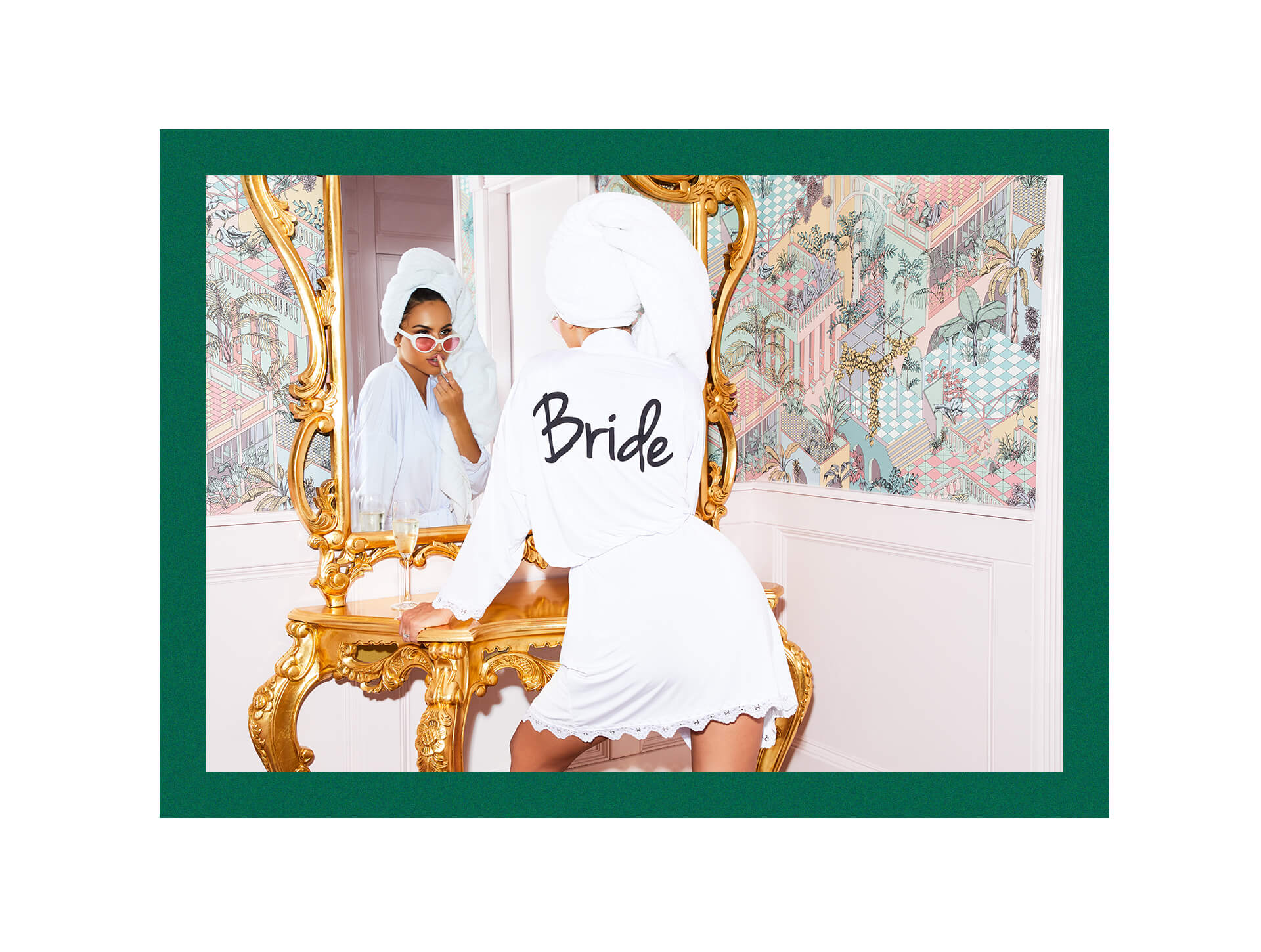 Bride Robe and Sunglasses Lookbook Image